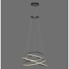 Paul Neuhaus PURE E-Flying Rings Pendelleuchte LED Grau, 1-flammig, Fernbedienung