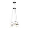Paul Neuhaus PURE E-Flying Rings Pendelleuchte LED Grau, 1-flammig, Fernbedienung