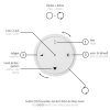 Paul Neuhaus PURE E-Flying Rings Pendelleuchte LED Grau, 1-flammig, Fernbedienung