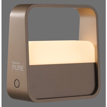 Paul Neuhaus PURE Go Tischleuchte LED Bronze, 1-flammig