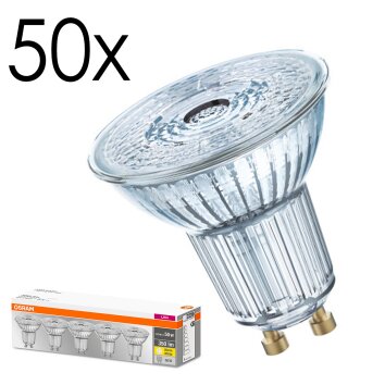 LED GU10 50er Set 4,3 Watt 2700 Kelvin 350 Lumen