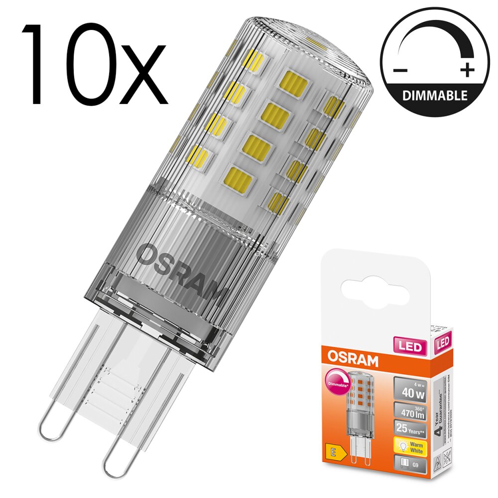 LED G9 10er Set 4 Watt 2700 Kelvin 470 Lumen main product photo