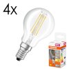 LED E14 4er Set 4 Watt 2700 Kelvin 470 Lumen