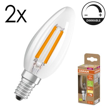 LED E14 2er Set 2,9 Watt 2700 Kelvin 470 Lumen LED E14 2er Set 2,9 Watt 2700 Kelvin 470 Lumen
