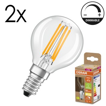 LED E14 2er Set 2,9 Watt 2700 Kelvin 470 Lumen LED E14 2er Set 2,9 Watt 2700 Kelvin 470 Lumen