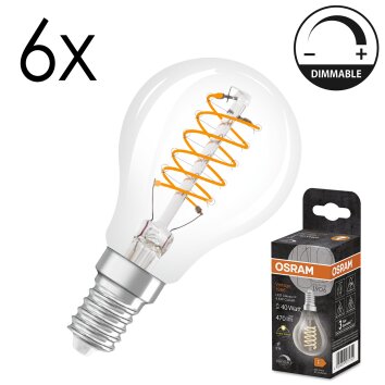 LED E14 6er Set 4,8 Watt 2700 Kelvin 470 Lumen LED E14 6er Set 4,8 Watt 2700 Kelvin 470 Lumen