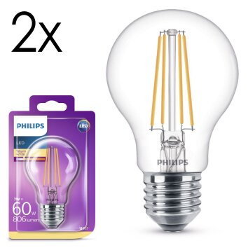 LED E27 2er Set 7 Watt 2700 Kelvin 806 Lumen