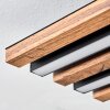 Tandragee Deckenpanel LED Holzoptik, Schwarz, 1-flammig