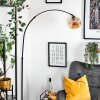 Ripoll Stehleuchte Glas 20 cm Schwarz, 1-flammig