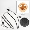 Ripoll Stehleuchte Glas 20 cm Schwarz, 1-flammig