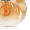 Ripoll Stehleuchte Glas 20 cm Schwarz, 1-flammig
