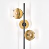 Koyoto Stehleuchte Glas 15 cm Gold, Klar, 3-flammig