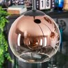 Koyoto Hängeleuchte Glas 15 cm Klar, Kupferfarben, 4-flammig