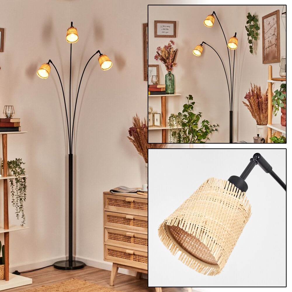 Lindberg Stehleuchte Schwarz, 3-flammig main product photo