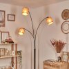 Soungou Stehleuchte 15 cm Chrom, Schwarz, Weiß, 3-flammig