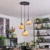 Ripoll Hängeleuchte Glas 20 cm Bernsteinfarben, 3-flammig