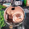 Ripoll Hängeleuchte Glas 20 cm Klar, Kupferfarben, 3-flammig