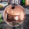 Koyoto Hängeleuchte Glas 20 cm Klar, Kupferfarben, 3-flammig