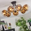 Ripoll Deckenleuchte Glas 15 cm Gold, Klar, 7-flammig