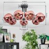 Ripoll Deckenleuchte Glas 15 cm Kupferfarben, 7-flammig