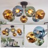 Ripoll Deckenleuchte Glas 15 cm Blau, Gold, Grün, 7-flammig