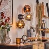 Ripoll Wandleuchte Glas 15 cm Chrom, Gold, Klar, Kupferfarben, Rauchfarben, 3-flammig