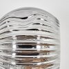 Ripoll Wandleuchte Glas 15 cm Chrom, Rauchfarben, 3-flammig