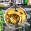 Ripoll Hängeleuchte Glas 15 cm Gold, Klar, 3-flammig
