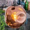 Ripoll Hängeleuchte Glas 20 cm Kupferfarben, 3-flammig