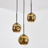 Ripoll Hängeleuchte Glas 15 cm Gold, 3-flammig