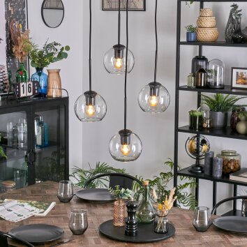 Koyoto Hängeleuchte Glas 15 cm Klar, 4-flammig