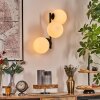 Gastor Wandleuchte Glas 15 cm Weiß, 3-flammig