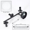 Gastor Wandleuchte Glas 15 cm Weiß, 3-flammig