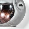 Ripoll Stehleuchte Glas 20 cm Schwarz, 1-flammig