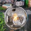 Ripoll Hängeleuchte Glas 20 cm Klar, Rauchfarben, 3-flammig