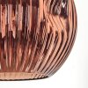 Ripoll Stehleuchte Glas 20 cm Schwarz, 1-flammig