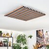 Tandragee Deckenpanel LED Holzoptik, Schwarz, 1-flammig, Fernbedienung