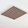 Tandragee Deckenpanel LED Holzoptik, Schwarz, 1-flammig, Fernbedienung