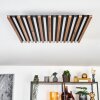 Tandragee Deckenpanel LED Holzoptik, Schwarz, 1-flammig, Fernbedienung