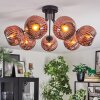 Ripoll Deckenleuchte Glas 15 cm Kupferfarben, 7-flammig