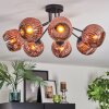Ripoll Deckenleuchte Glas 15 cm Kupferfarben, 7-flammig