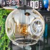 Ripoll Hängeleuchte Glas 15 cm Bernsteinfarben, Klar, 4-flammig