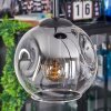 Ripoll Hängeleuchte Glas 15 cm Klar, Rauchfarben, 4-flammig