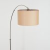 Soungou Stehleuchte 38 cm Nickel-Matt, Schwarz, 1-flammig