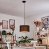 Bassagoda Hängeleuchte 35 cm Schwarz, Weiß, 1-flammig