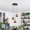 Ripoll Hängeleuchte Glas 15 cm Kupferfarben, 3-flammig