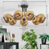 Ripoll Deckenleuchte Glas 15 cm Gold, 7-flammig