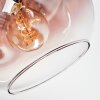 Ripoll Deckenleuchte Glas 15 cm Klar, Kupferfarben, 5-flammig