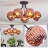 Ripoll Deckenleuchte Glas 15 cm Kupferfarben, 5-flammig