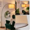 Soungou Stehleuchte 38 cm Chrom, Schwarz, 1-flammig